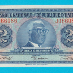 Haiti 2 Gourdes 1971 'Papa Doc' UNC serie: J066086