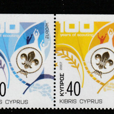 Cipru 2007-Europa CEPT,Cercetasi,serie 2 valori, dant,MNH,Mi.1096-1097 Do