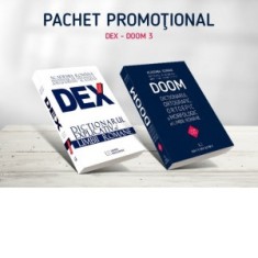 Pachet DEX - DOOM 3 (2 carti): 1. Dictionarul explicativ al limbii romane, editia 2016; 2. Dictionarul ortografic, ortoepic si morfologic al limbii ro