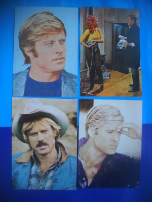 HOPCT LOT NR 1327 ROBERT REDFORD -ACTORI / ARTISTI-4 CARTI POSTALE-NECIRCULATE foto