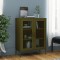 Gossi dulap de depozitare, verde masliniu, 80x35x101,5 cm, otel