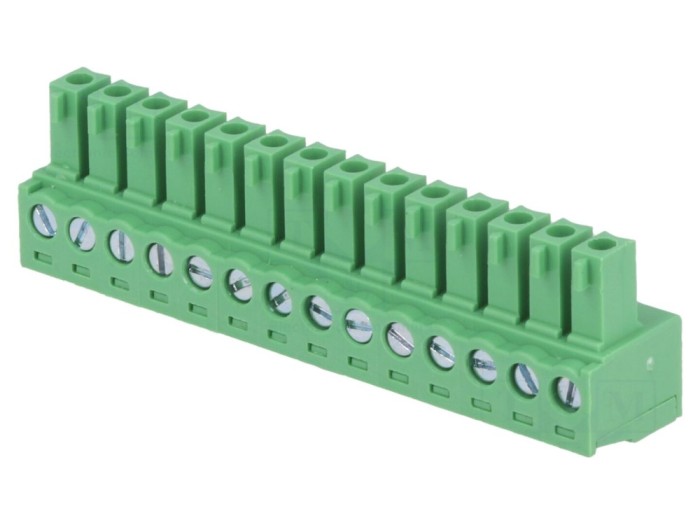 Conector regletă deconectabilă 3,81mm 14 piste