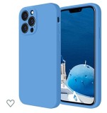 Huse silicon antisoc cu microfibra interior Iphone 13 Pro Max Albastru Ocean, Husa