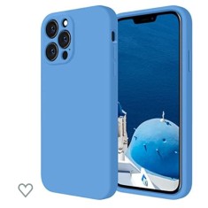Huse silicon antisoc cu microfibra interior Iphone 12 Pro Max Albastru Ocean