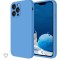 Huse silicon antisoc cu microfibra interior Iphone 13 Pro Max Albastru Ocean