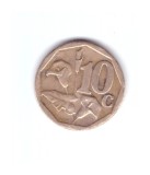 Moneda Africa de Sud 10 cents/centi 2005, stare buna, curata