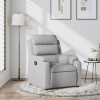 VidaXL Fotoliu rabatabil gri deschis, material textil