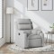 vidaXL Fotoliu rabatabil gri deschis, material textil