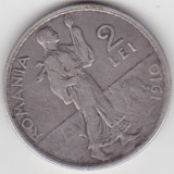 Moneda Argint Romania 2 Lei 1910 Carol I, Monede Romanesti Argint