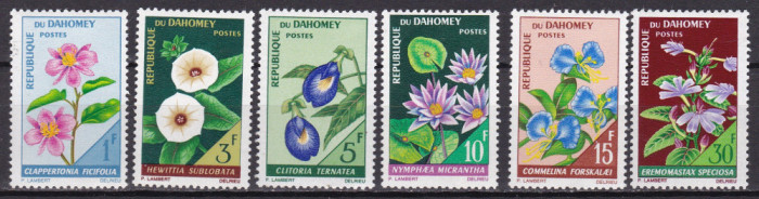 Dahomey 1967 flori MI 298-303 MNH