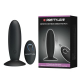 Plug anal vibrator pe o ventuză cu telecomandă