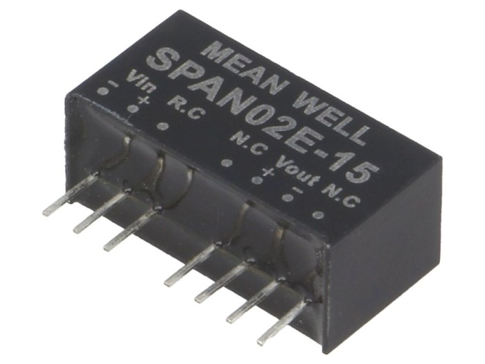 Convertor DC/DC 2W 15V SIP8