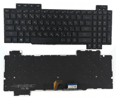 Tastatura Laptop Gaming, Asus, ROG Strix GL703GS, GL703GM, iluminata, RGB, layout US foto