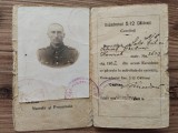 Carnet de identitate militar 1932 Escadronul de Călărași Cermăuți Bucovina act document vechi livret armata
