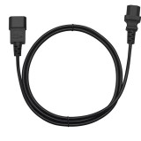 Cablu prelungitor de alimentare pentru PC sau monitor, 1,5 m, negru