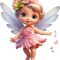 Sticker decorativ Micuta Zana, Roz, 67 cm, 8134ST-2