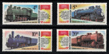 RUSIA 1986 - Locomotive cu aburi - monumente / serie MNH, Nestampilat