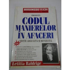 CODUL MANIERELOR IN AFACERI - Letitia Baldrige