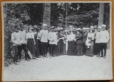 Cumpara ieftin Foto pe carton gros ; In drumul spre Cuibul Printesei , Sinaia , 29 Mai 1911