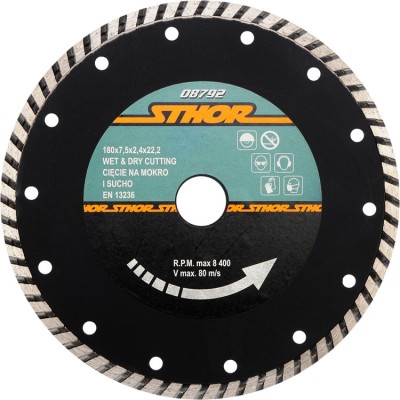 Disc diamantat turbo H7 180x2.4 mm STHOR foto