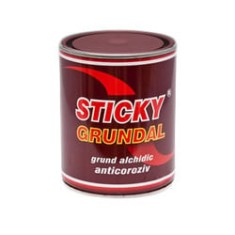 Grund pentru metal pentru interior / exterior, Sticky Grundal, gri, 0.9 kg