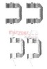 Set accesorii, placute frana NISSAN NAVARA (D40) (2004 - 2016) METZGER 109-1722
