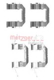 Set accesorii, placute frana NISSAN PATHFINDER III (R51) (2005 - 2012) METZGER 109-1722