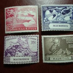 MAURITIUS 1949 SERIE UPU MH