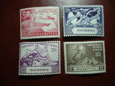 MAURITIUS 1949 SERIE UPU MH foto