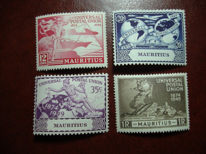 MAURITIUS 1949 SERIE UPU MH