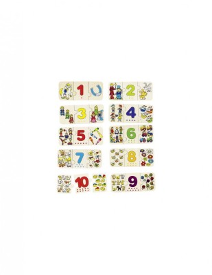 Puzzle lemn cu autocorectie invata Numerele foto