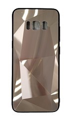 Husa silicon si acril cu textura diamant Samsung Galaxy S8+ ; S8 Plus , Auriu foto