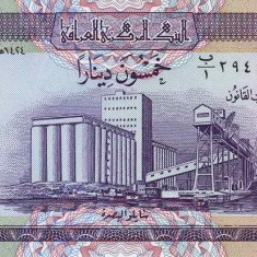 IRAK █ bancnota █ 50 Dinars █ 2003 █ P-90 █ UNC █ necirculata