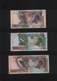 Set Sao Tome e Principe 5000 + 10000 + 50000 dobras unc, Africa