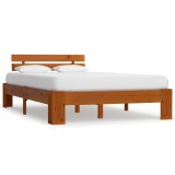 Cumpara ieftin Cadru de pat, maro miere, 120 x 200 cm, lemn masiv de pin