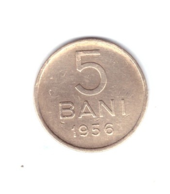 Moneda 5 bani 1956, stare buna, curata foto