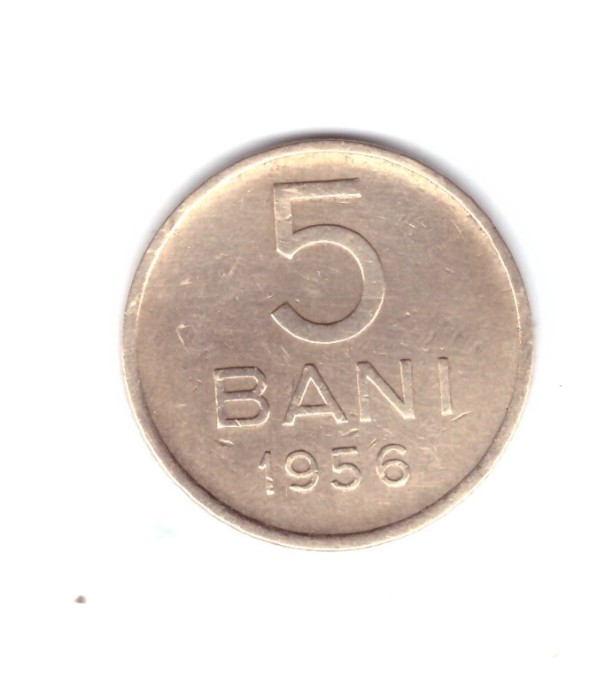 Moneda 5 bani 1956, stare buna, curata