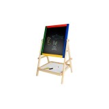 Tabla De Scris Si Desenat Tip Sevalet Cu Doua Fete, Din Lemn Mdf, 65x42x34 Cm, Iso