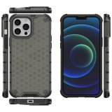 Cumpara ieftin Husa Honeycomb Airbag Cover Hybrid Iphone 15 Pro (6.1) Negru