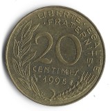 Monedă Franța 20 centimes 1995