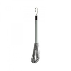 Perie de Curatat Pahare, Sticle, Biberoane, Cyrax, cu Maner Lung, Uz Casnic, Silicon, Ergonomic, 3.9x5.4x38.5cm, Verde