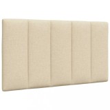 VidaXL Pernă pentru tăblie de pat, crem, 80 cm, material textil