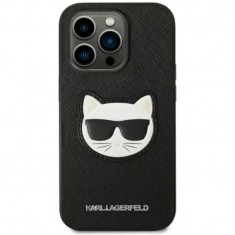 Husa Cover Karl Lagerfeld PU Saffiano Choupette Head pentru iPhone 14 Pro Black