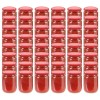 Borcane din sticlă pentru gem, capac roșu, 48 buc., 230 ml