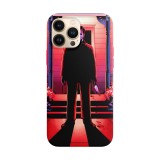 Husa compatibila cu Apple iPhone 14 model Michael Myers, Silicon, TPU, Viceversa, Transparent, Carcasa