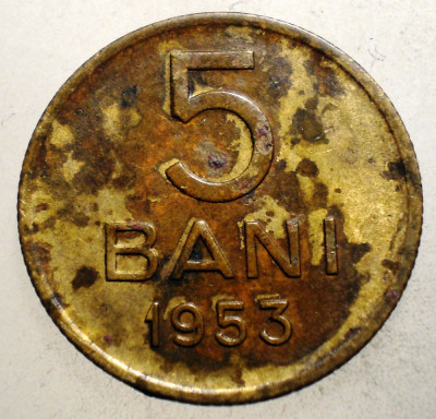 1.441 ROMANIA RPR 5 BANI 1953 foto