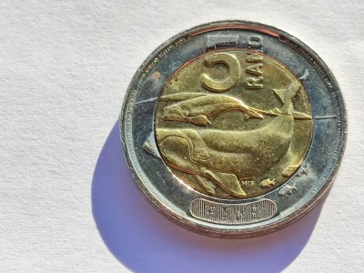 416. Moneda Africa de Sud 5 rand 2023 (AFRIKA TSHIPEMBE Venda) foto