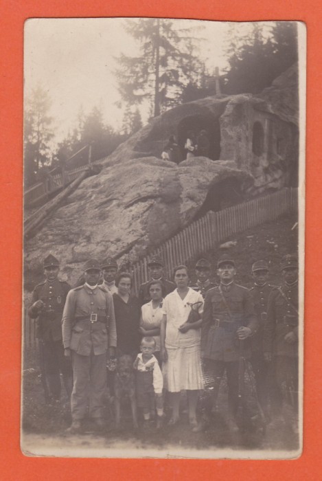 AMS @ - FOTO ORIGINALA PUTNA - CHILIA DANIIL SIHASTRU - ANIMATA, GRUP SOLDAȚI WW I, JANDARMI