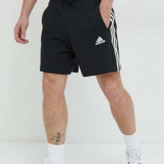 adidas pantaloni scurți din bumbac bărbați, culoarea negru IC9435