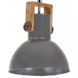 Cumpara ieftin Lampă suspendată industrială 25 W gri, 32 cm, mango E27, rotund